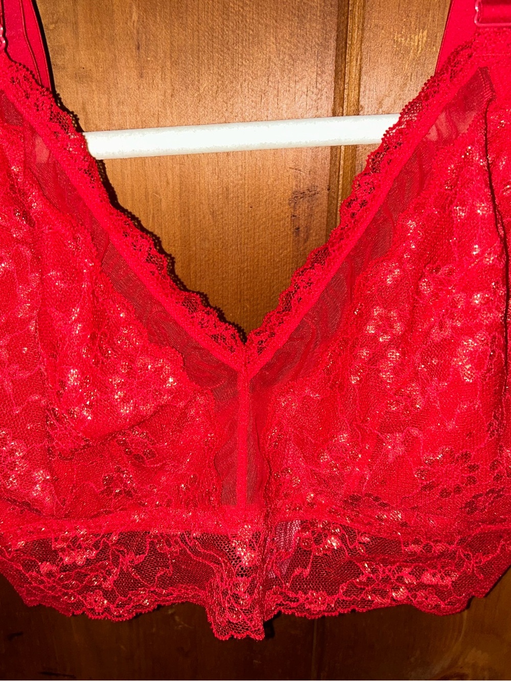 VS Lace Bralette XXL - Lipstick